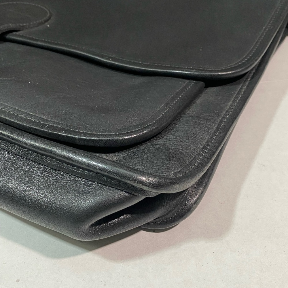 Black Coach briefcase vtg leather 0338-207 USA - Picture 4 of 8